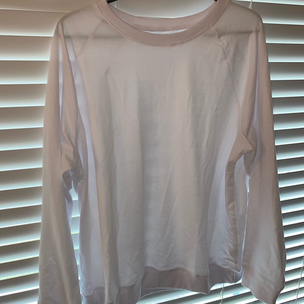White Crew Neck Sweatshirt